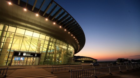 ordos airport at night