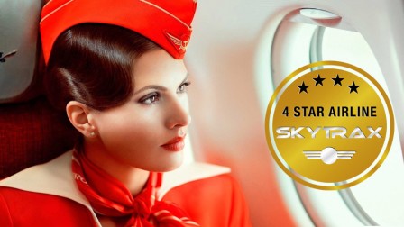 aeroflot certified as a skytrax 4 star airline