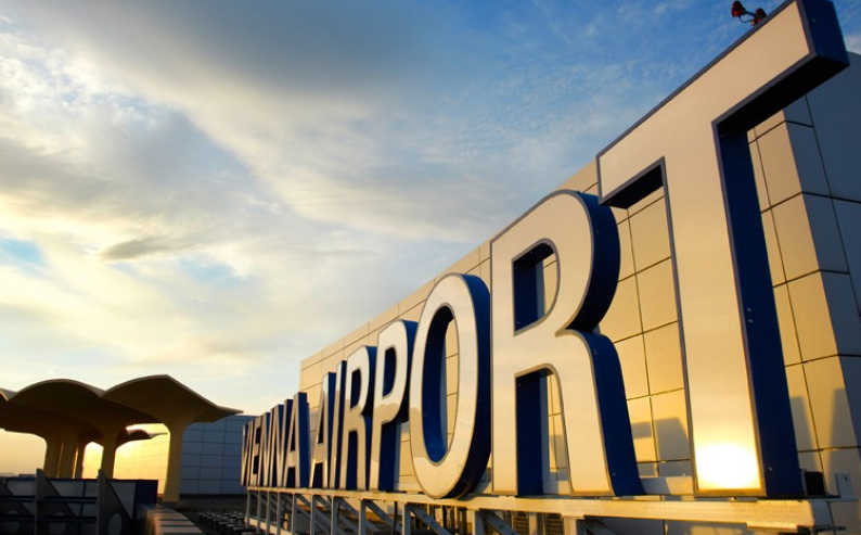 vienna airport sign