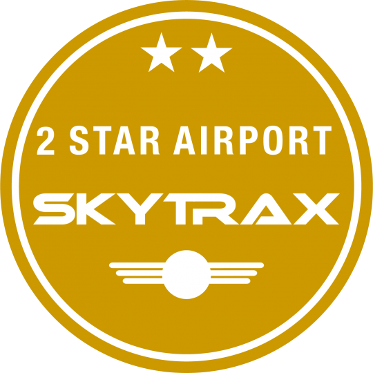 skytrax 2 star airport logo