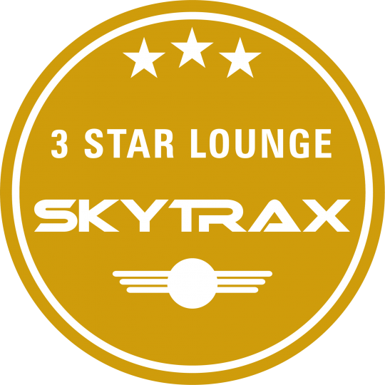 skytrax 3 star lounge logo