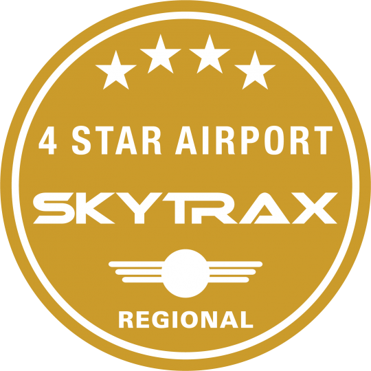 skytrax 4 star regional airport logo