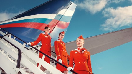 aeroflot cabin staff