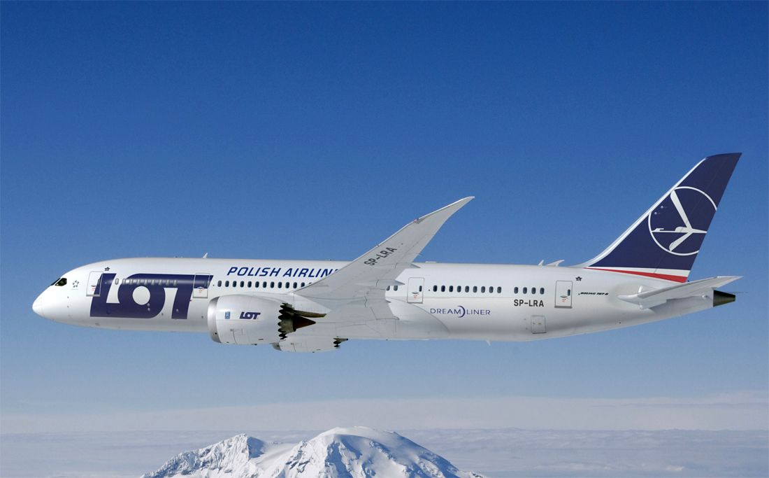 LOT Polish Airlines is certified as a 3-Star Airline - Skytrax