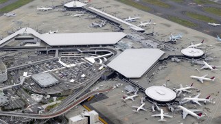 aerial view tokyo narita airport