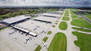 aerial view stansted airport