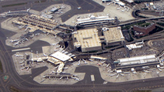boston logan airport aerial view