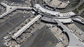 newark liberty international airport aerial view