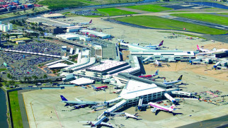 sydney airport aerial view