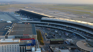 vienna airport aerial view