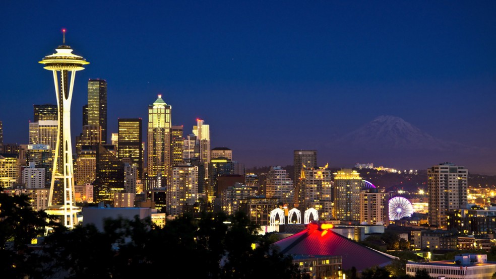 seattle at night