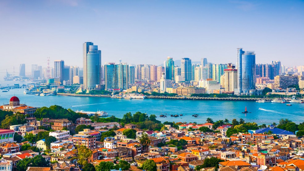 xiamen city skyline