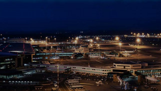 milan malpensa airport at night