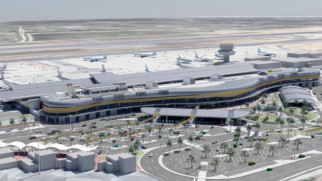 faro airport aerial view