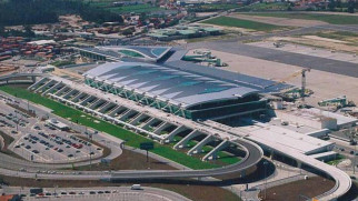 porto airport aerial view