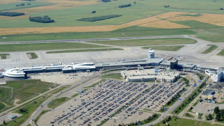 edmonton international airport aerial view