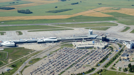 edmonton international airport aerial view