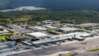 gothenburg landvetter airport aerial view