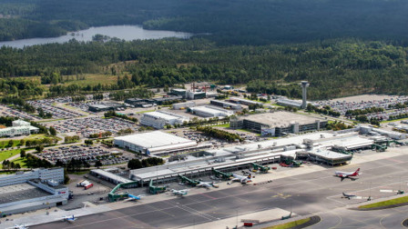 gothenburg landvetter airport aerial view