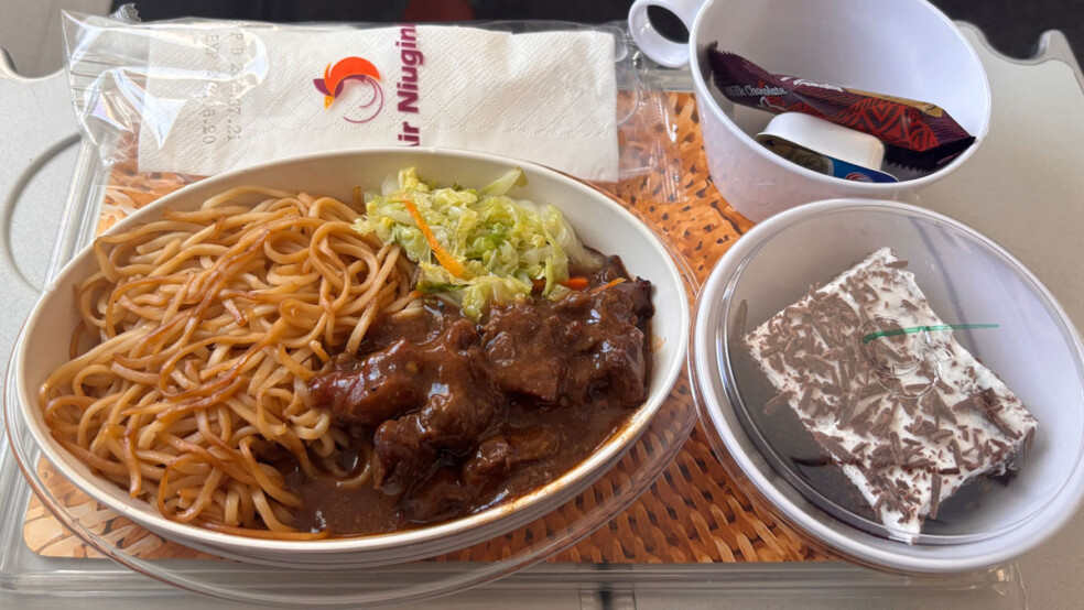 Air Niugini onboard catering