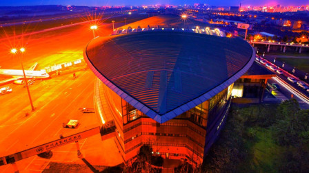 mianyang nanjiao airport aerial view