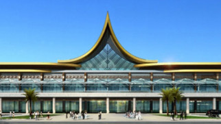 outside xishuangbanna gasa airport