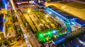 yuncheng airport aerial view