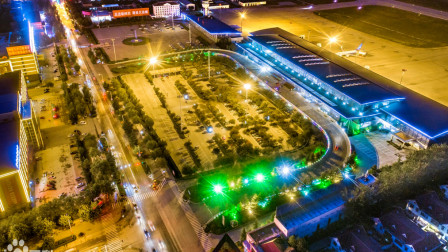 yuncheng airport aerial view