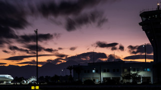 antalya airport nighttime