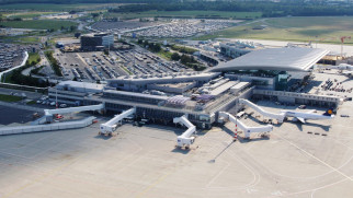 budapest airport aerial view