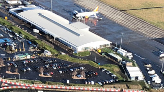 inverness airport aerial view