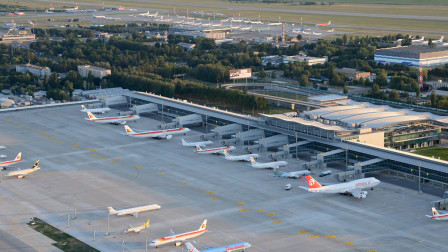 kiev boryspil international airport aerial view