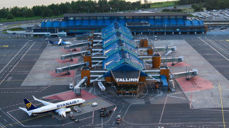tallinn airport aerial view