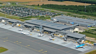 billund airport aerial view