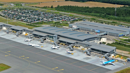 billund airport aerial view