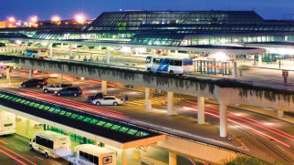 nashville international airport at night