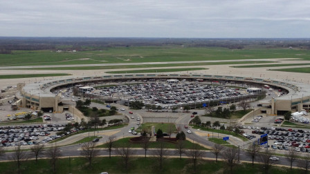 kansas city international airport aerial view