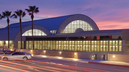 john wayne airport at night