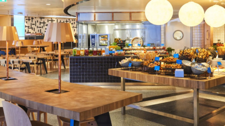 klm non schengen crown lounge catering amsterdam schiphol airport