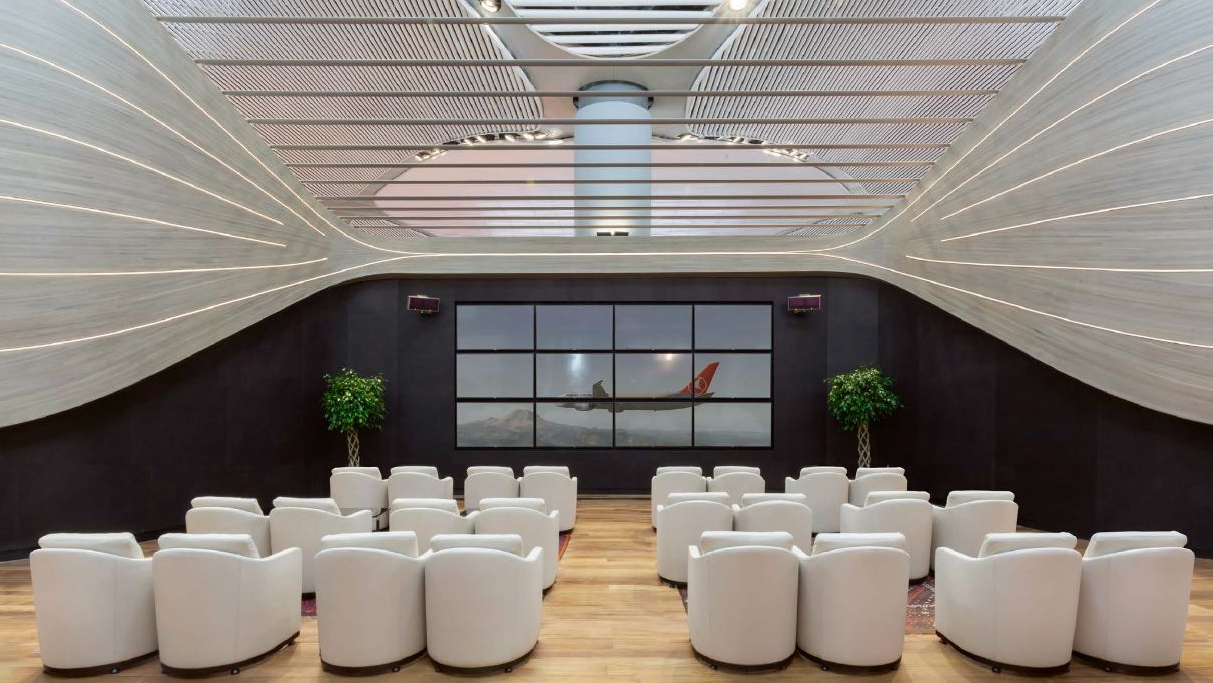 Turkish Airlines Business Class lounge at Istanbul Airport