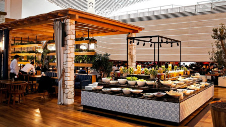 turkish airlines business class lounge dining