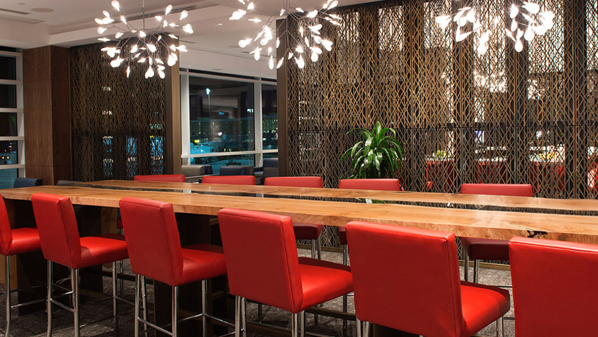 Air Canada Maple Leaf Lounge at Montreal Trudeau Airport