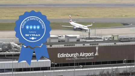 edinburgh airport 4-star covid-19 safety rating