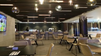 fiji airways premier lounge dining area nadi international airport
