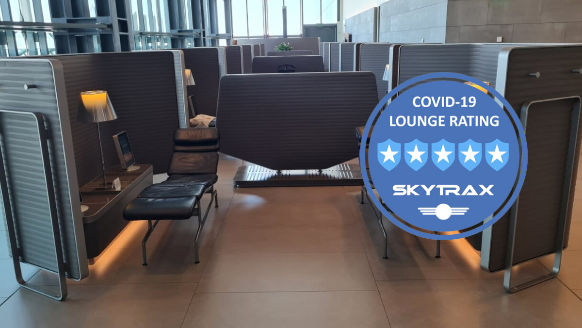 Qatar Airways Business Class Lounge 5-Star COVID-19 Safety Rating