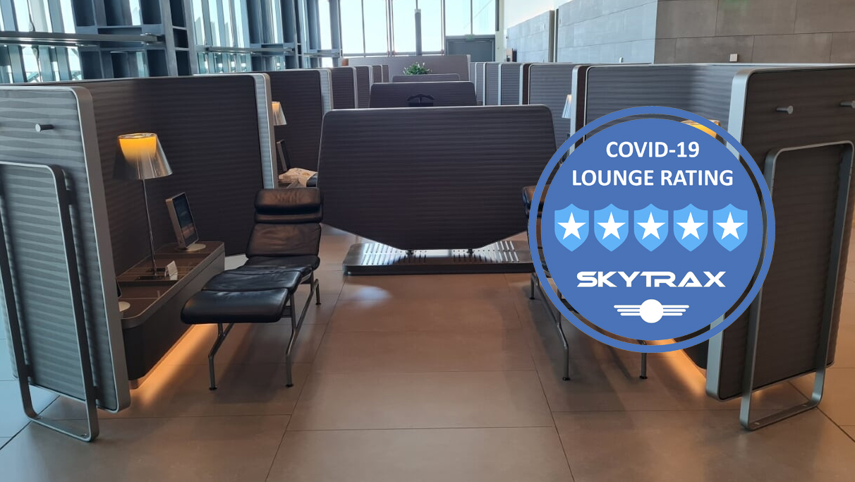 Qatar Airways Business Class Lounge 5Star COVID19 Safety Rating