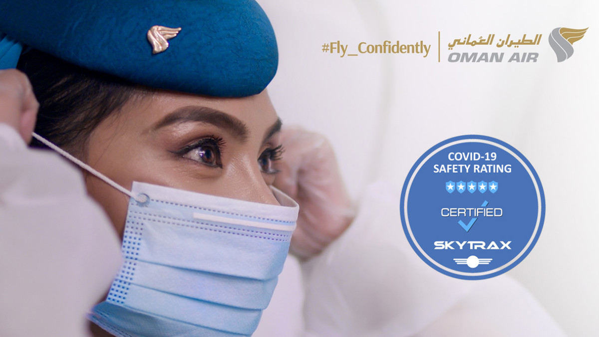 Oman Air is awarded the 5Star COVID19 Airline Safety Rating
