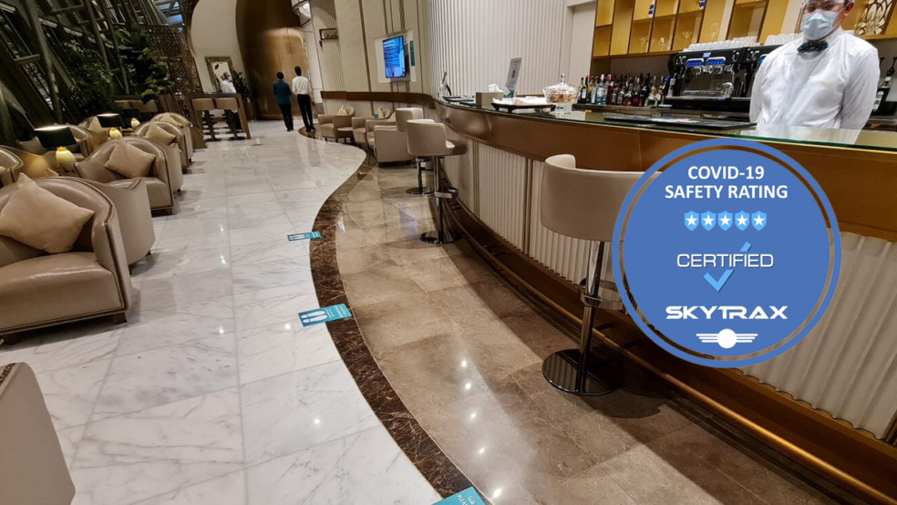 oman air 5 star covid-19 lounge safety rating