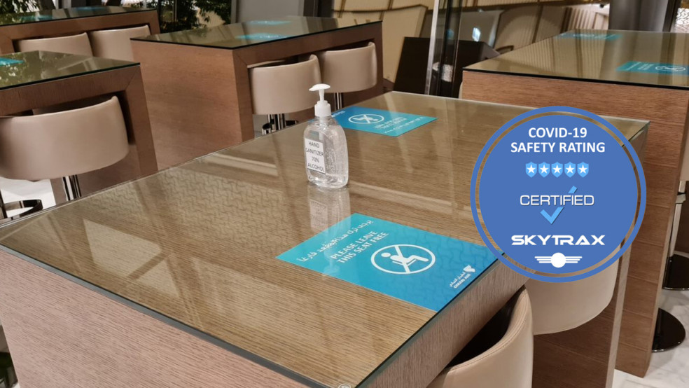 oman air first and business class lounge hygiene