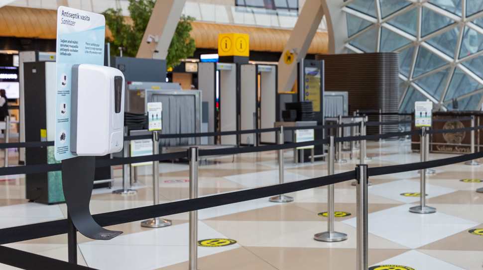 baku airport covid-19 safety features